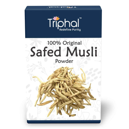 Pure and Original Safed Musli Powder or SHwet Moosli CHurna - No Added Color, No Added Flavor, No Added Preservatives.