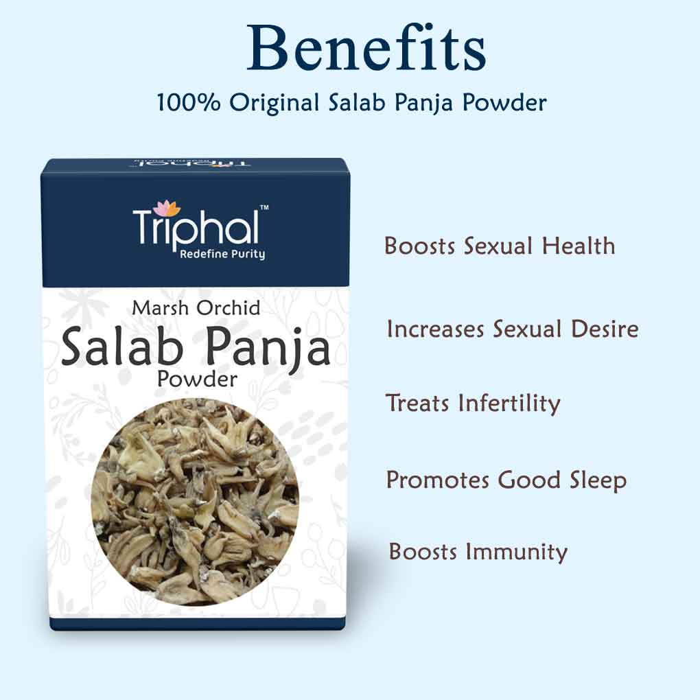 Original Salab Panja or Salam Punja by Triphal, premium brand for authentic ayurvedic herbs