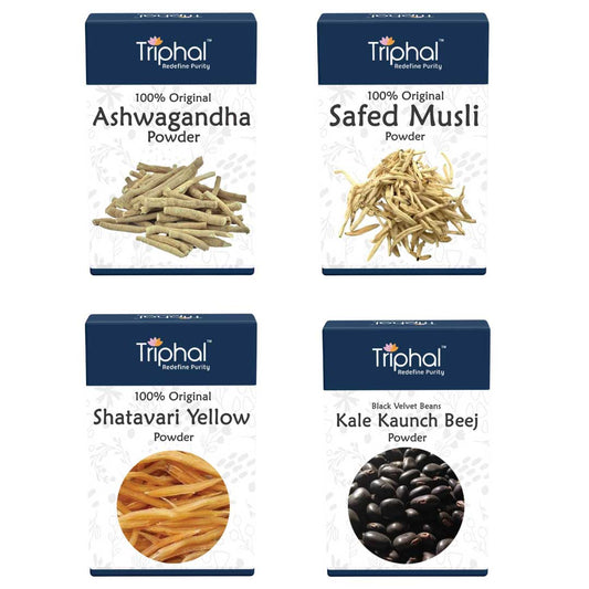 Shakti Plus Combo - Ashwagandha, Shatavari, Safed Musli, Kaunch Beej