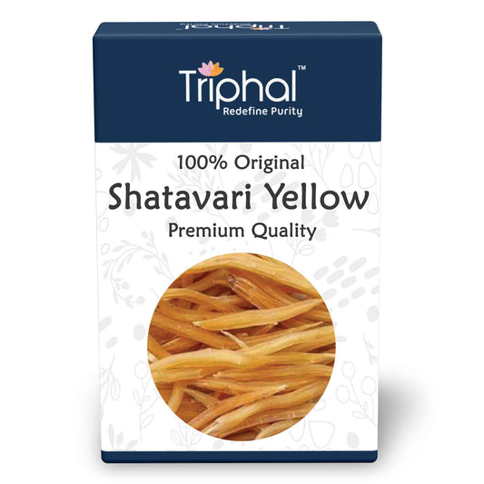 Triphal Shatavari or Satavar Yellow Root - Natural Reproductive Health and Immunity Support Supplement