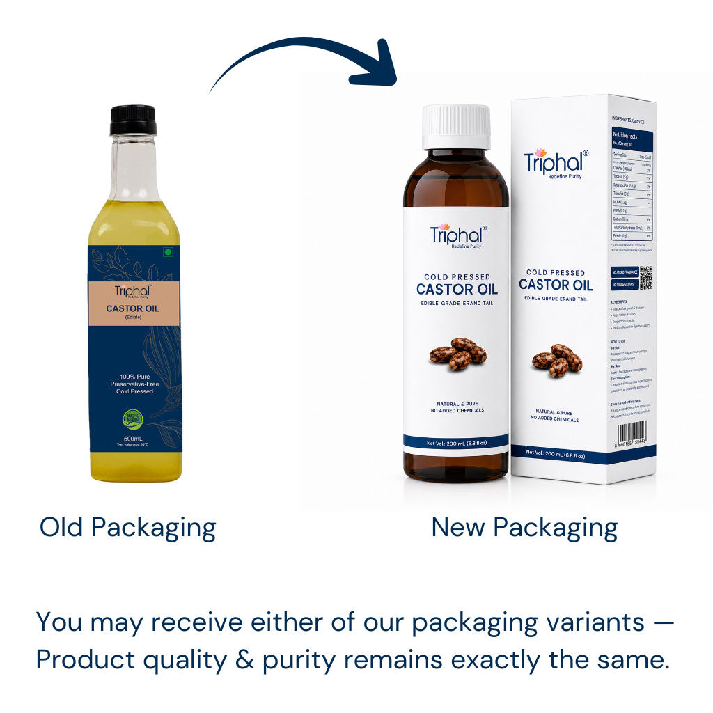 Pure Cold Pressed Castor Oil | 100% Natural | Edible Arandi Ka Tel