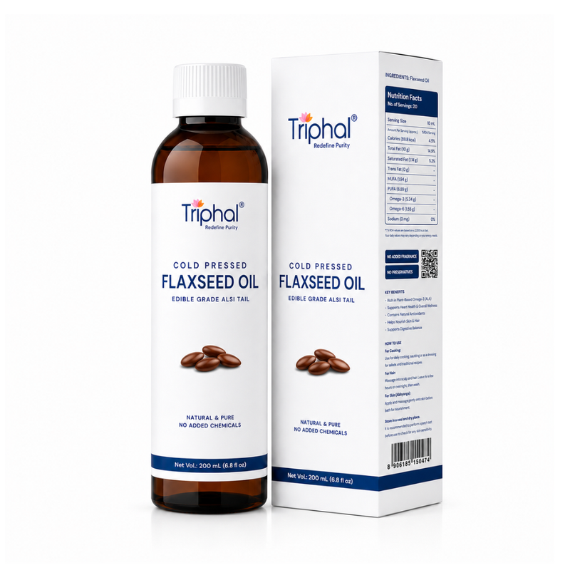 Pure Cold Pressed Flaxseeds / Linseeds Oil | 100% Natural | Edible Alsi Ka Tel