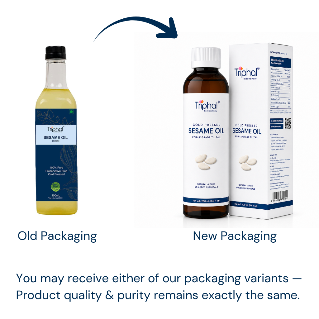 Pure Cold Pressed Sesame Oil | 100% Natural | Edible Til Ka Tel