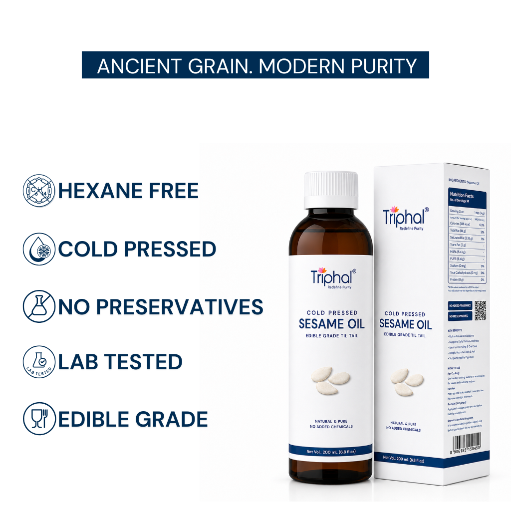 Pure Cold Pressed Sesame Oil | 100% Natural | Edible Til Ka Tel
