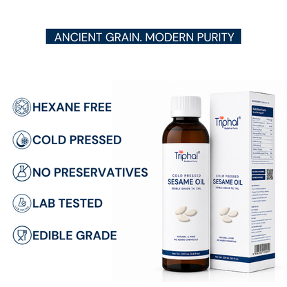 Pure Cold Pressed Sesame Oil | 100% Natural | Edible Til Ka Tel