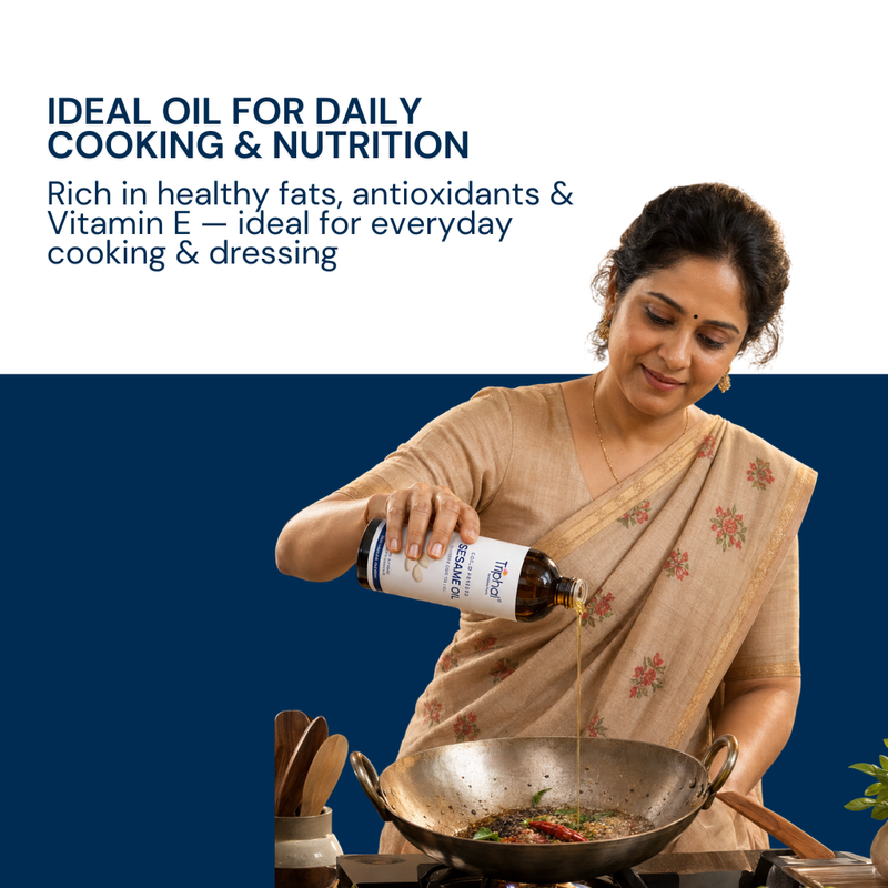 Pure Cold Pressed Sesame Oil | 100% Natural | Edible Til Ka Tel