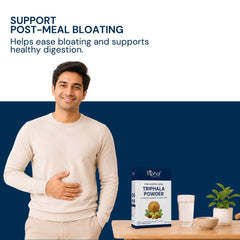 Triphal Triphala Powder for natural bloating relief and healthy digestive support