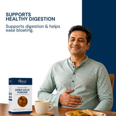 Triphal Amba Haldi Powder for healthy digestion and natural gut wellness daily