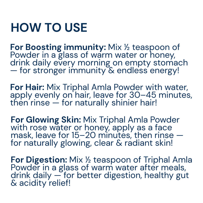 How to use Triphal amla powder: step-by-step guide for daily intake