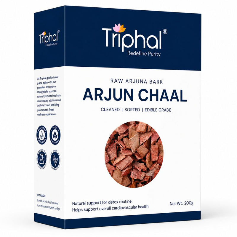 Triphal Arjun Chaal 200g — pure Ayurvedic herb for heart health