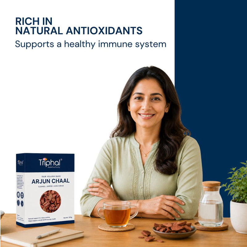Triphal Arjun Chaal — powerful natural antioxidants for heart and cellular health