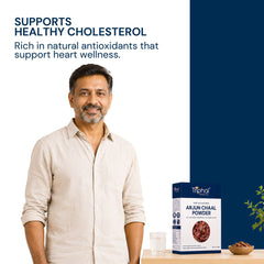 Triphal Arjun Chaal Powder for maintaining healthy cholesterol and cardiovascular wellness