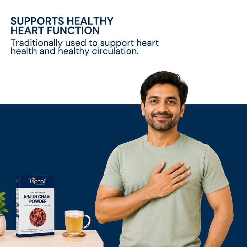 Triphal Arjun Chaal Powder 200g for natural heart health and cardiovascular support