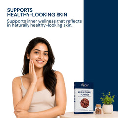 Triphal Arjun Chaal Powder supporting healthy looking skin through inner wellness naturally