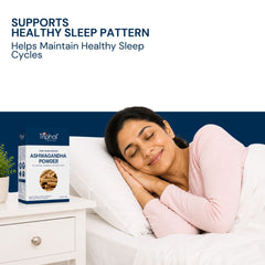 Triphal Ashwagandha Powder for better sleep quality and stress-free relaxation