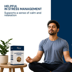 Triphal Ashwagandha Powder for natural stress relief and mental calmness daily