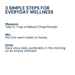 Triphal Babool Chaal Powder — mix with warm water or honey for daily wellness