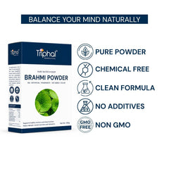 Triphal Brahmi Powder — pure powder, chemical free, clean formula, no additives, non-GMO