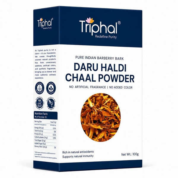 Triphal Daru Haldi Powder — 100% natural Berberis aristata for daily Ayurvedic wellness