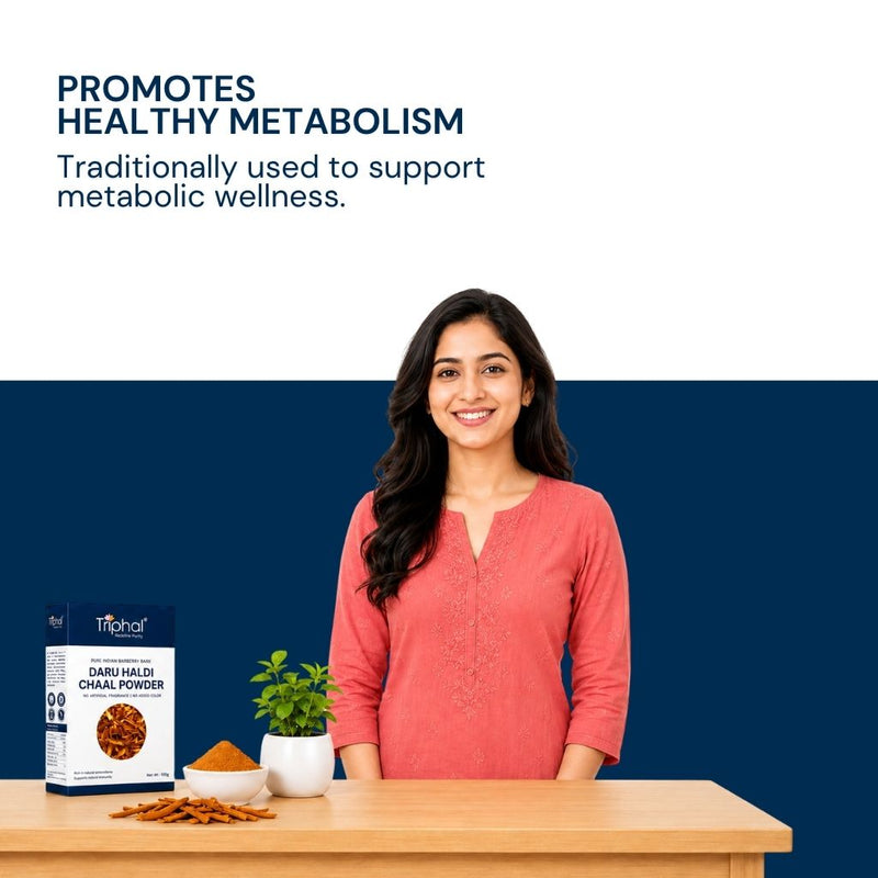 Triphal Daru Haldi Powder for natural metabolism support and healthy weight management