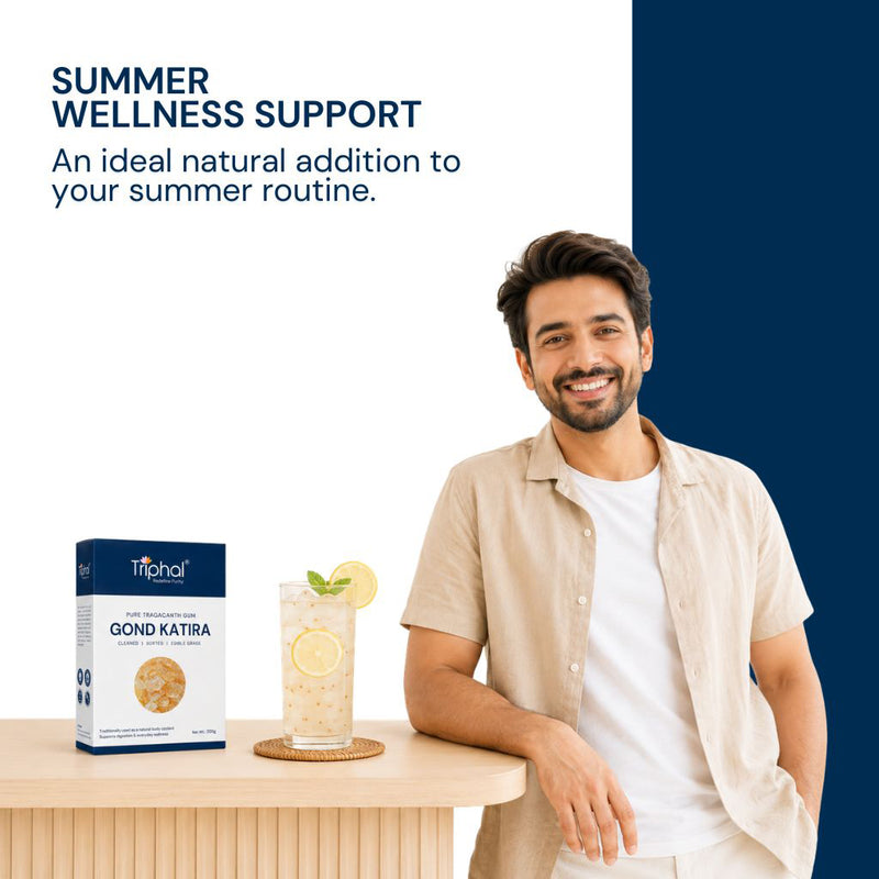 Triphal Gond Katira — natural summer wellness support for daily cooling routine