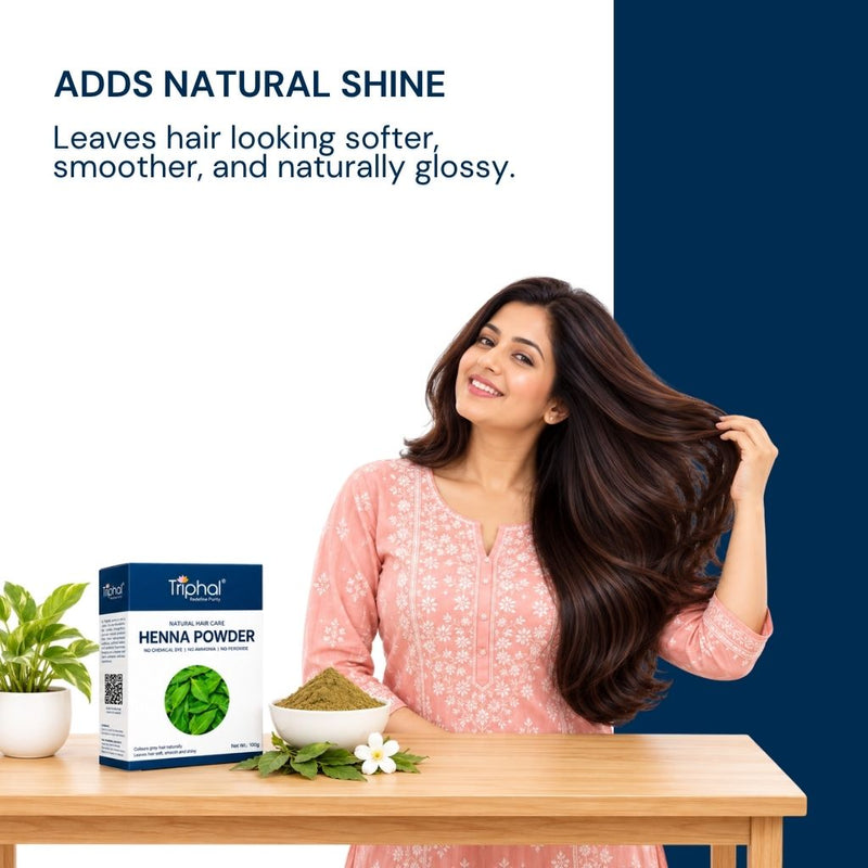 Henna leaves hair softer, smoother, shinier, and beautiful every day.