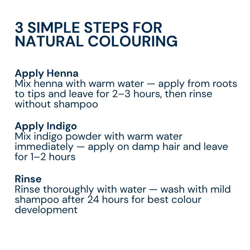 Follow simple steps to apply indigo evenly, develop colour, and achieve beautiful results naturally.