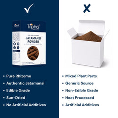 Pure Jatamansi rhizome powder with authentic sourcing and no artificial additives.