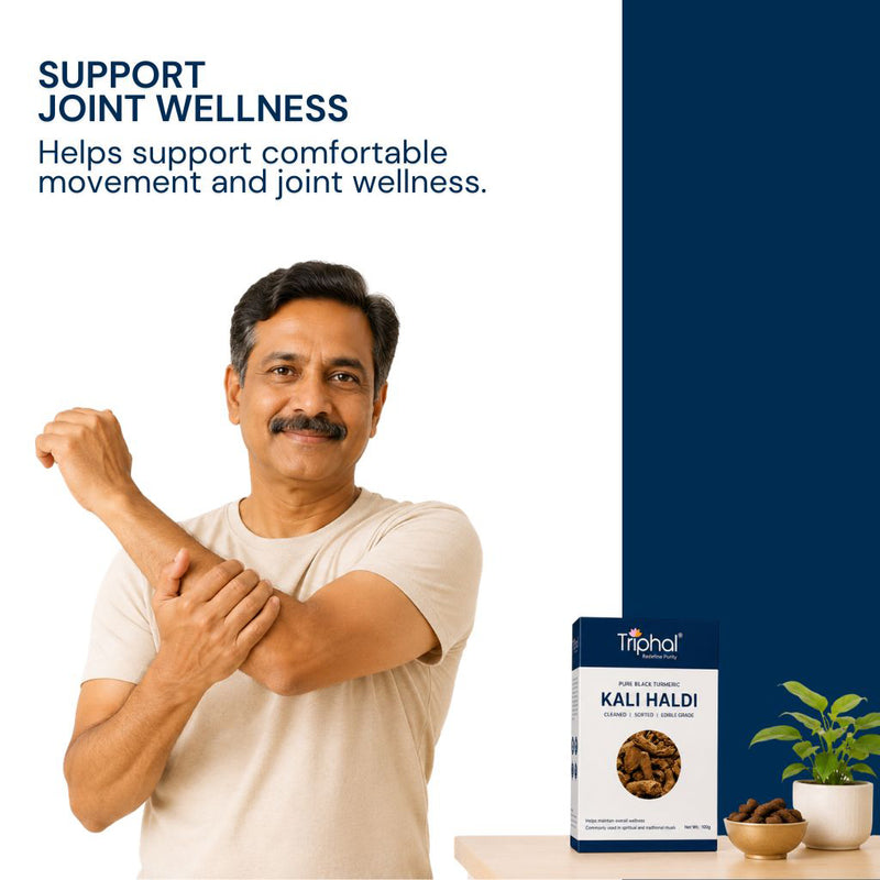 Triphal Kali Haldi — supports joint wellness and helps maintain comfortable movement naturally