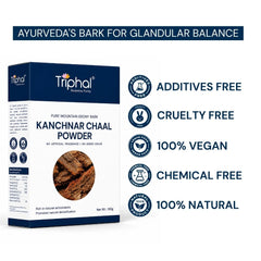 Triphal Kanchnar Powder 100g with Additive-Free, Chemical-Free and 100% Natural Ayurvedic Formula