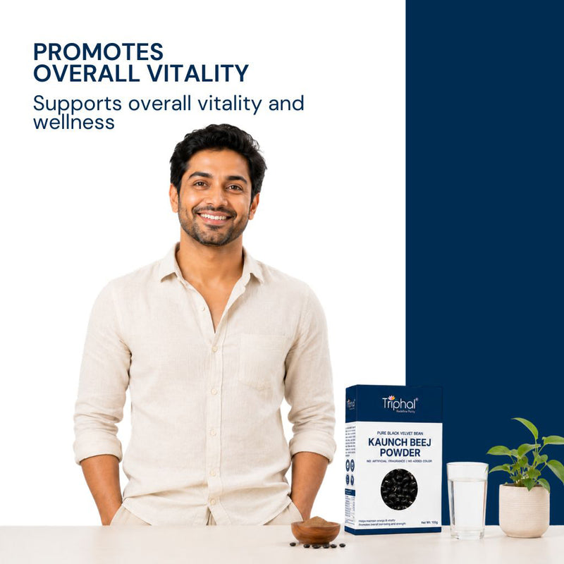 Triphal Kaunch Beej Powder for complete mind and body wellness naturally