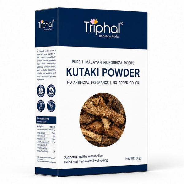 Triphal Kutaki Powder — 100% natural Picrorhiza kurroa for daily Ayurvedic wellness