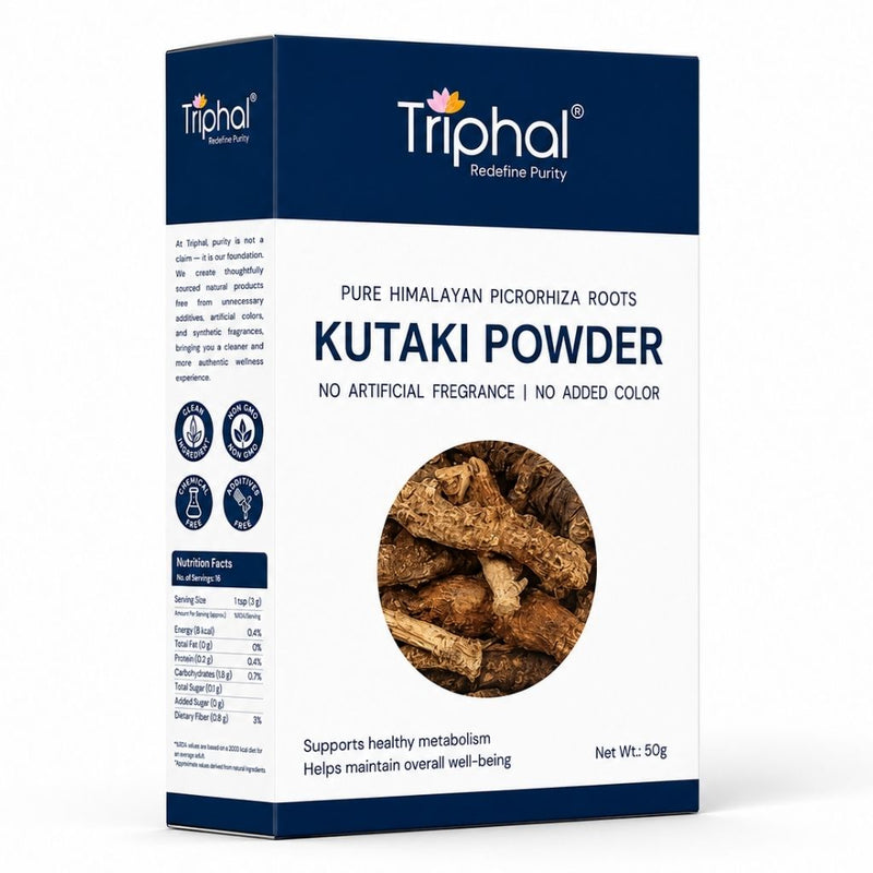 Triphal Kutaki Powder — 100% natural Picrorhiza kurroa for daily Ayurvedic wellness