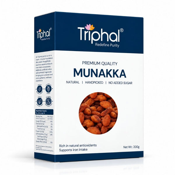 Premium Munakka, naturally sweet and handpicked for wholesome everyday nourishment.