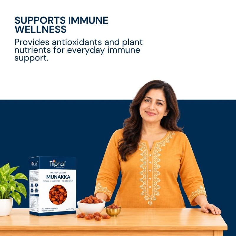 Munakka provides antioxidants and plant nutrients for everyday immune support.