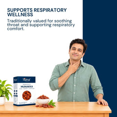 Munakka is traditionally valued for soothing throat and respiratory comfort.