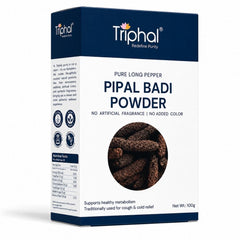 Triphal Pipal Badi Powder 100g — pure Long Pepper for natural respiratory and digestive wellness