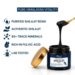 Triphal Pure Himalayan Shilajit Resin — purified resin, authentic shilajit, rich in fulvic acid and lab tested