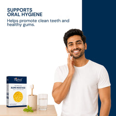Triphal Rumi Mastagi promoting clean teeth and healthy gums for daily oral care