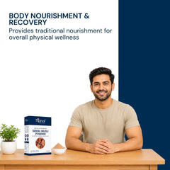 Triphal Semal Musli Powder providing traditional nourishment to support overall physical wellness and daily recovery