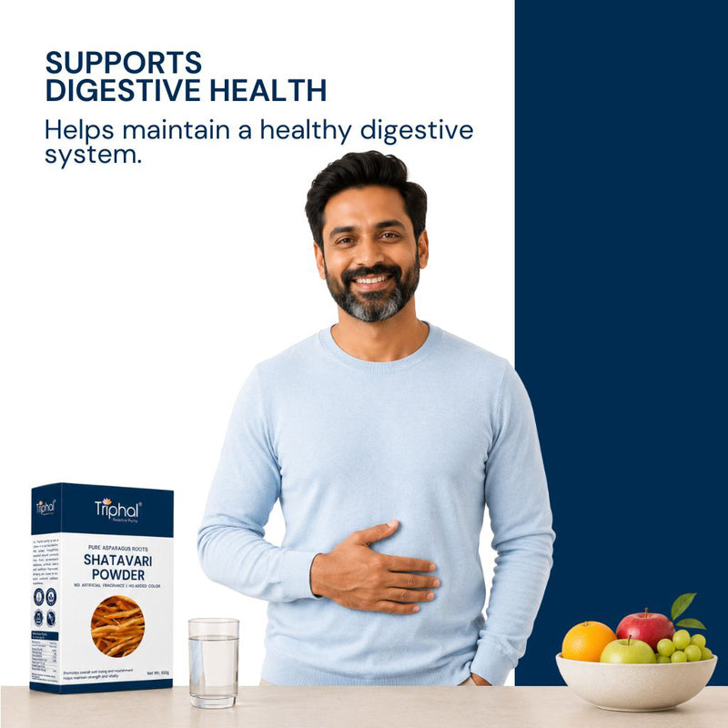 Triphal Shatavari Powder for healthy digestion and gut wellness naturally