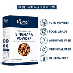 Triphal Singhara Powder – Pure, food-grade, additive-free, chemical-free and gluten-free.
