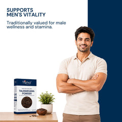 Triphal Talmakhana Powder for men's natural strength, stamina, and vitality daily