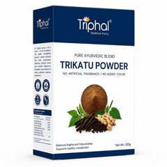 Triphal Trikatu Powder 100g — pure Ayurvedic blend of three peppers for digestion and immunity
