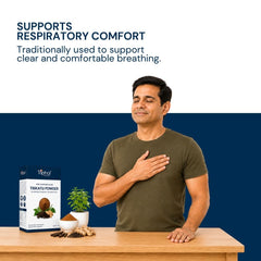 Triphal Trikatu Powder for natural respiratory health, cough relief, and lung wellness daily