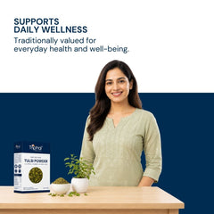Triphal Tulsi Powder — one daily Ayurvedic ritual for immunity, respiratory, and overall wellness
