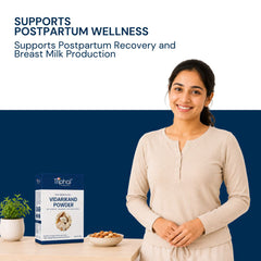 Triphal Vidarikand Powder supporting healthy lactation and postpartum nourishment
