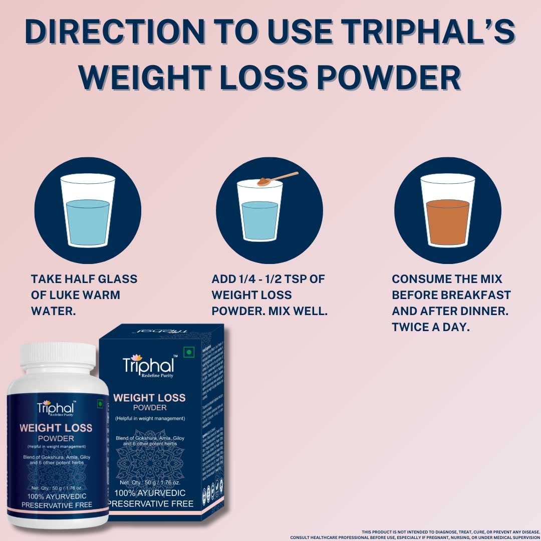 how to use Triphal Weight Loss Powder