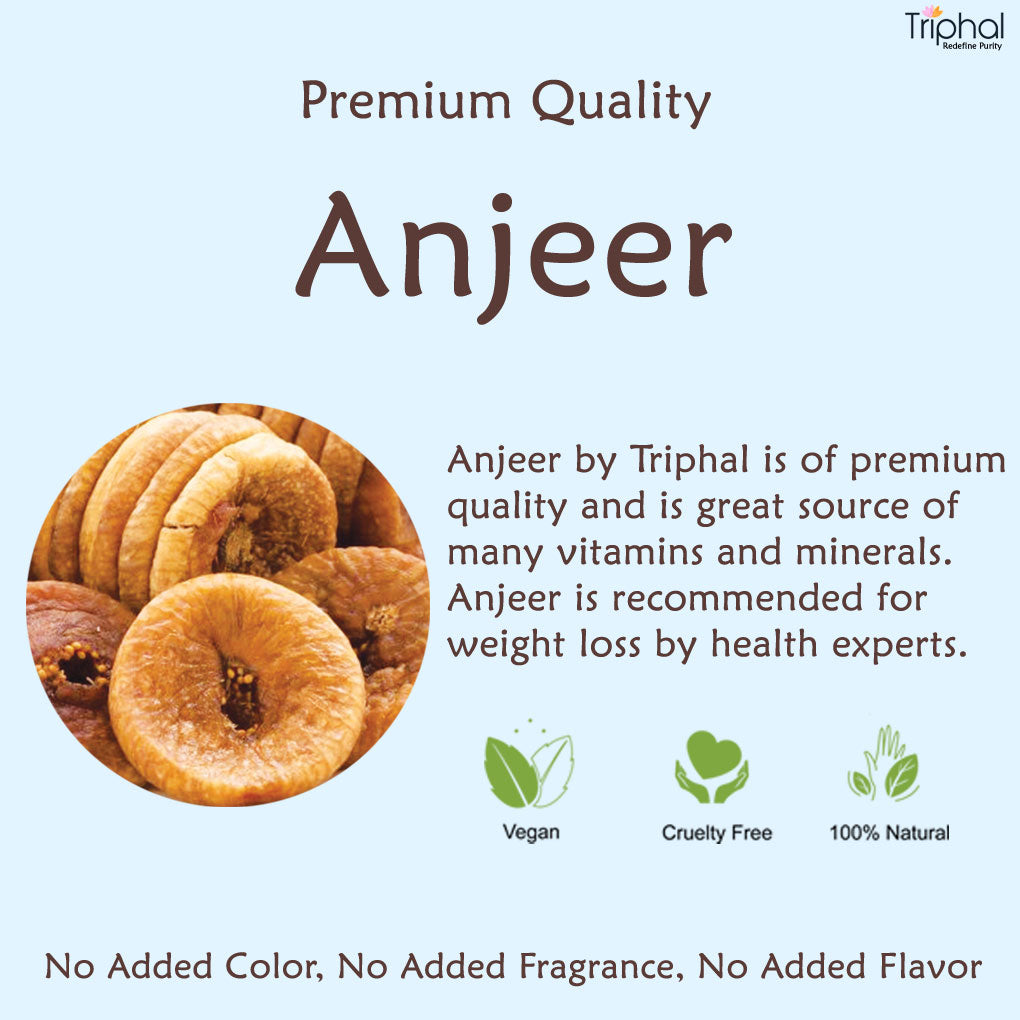 Anjeer or dry figs, a healthy and delicious snack option, with numerous health benefits including fiber, antioxidants, and essential nutrients Triphal