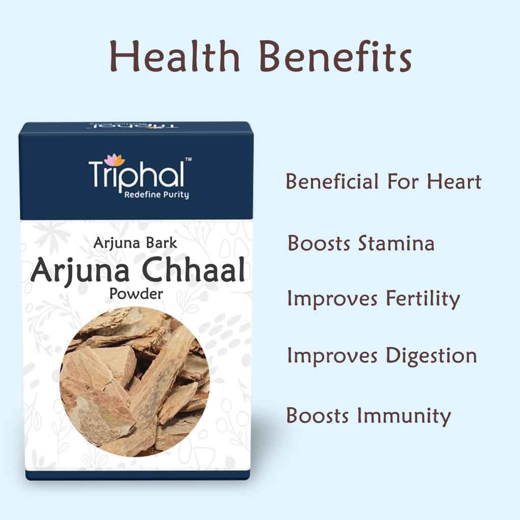 Arjun Chal Powder by Triphal. 100% Pure, Natural and Original. No Adulteration